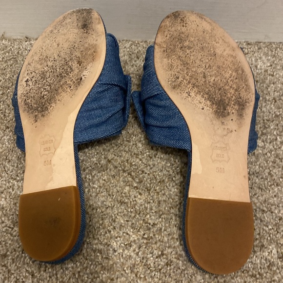 Tory Burch Annabelle bow denim slides. Size 5. - Picture 12 of 13
